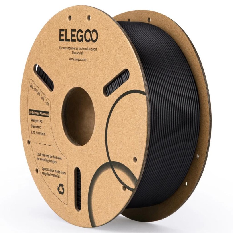 PLA-CF Filament 1.75mm Carbon Black 1KG